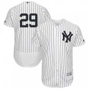 Wholesale Cheap Yankees #29 Gio Urshela White Strip Flexbase Authentic Collection Stitched MLB Jersey