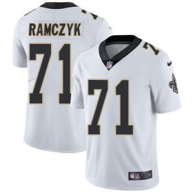 Wholesale Cheap Nike Saints #71 Ryan Ramczyk White Men\'s Stitched NFL Vapor Untouchable Limited Jersey