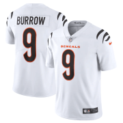 Wholesale Cheap Men's Cincinnati Bengals #9 Joe Burrow 2021 New White Vapor Untouchable Limited Stitched Jersey