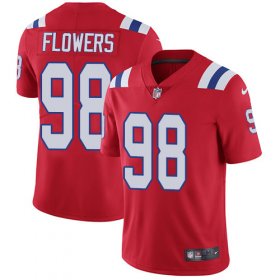 Wholesale Cheap Nike Patriots #98 Trey Flowers Red Alternate Men\'s Stitched NFL Vapor Untouchable Limited Jersey