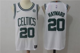 Wholesale Cheap Men\'s Boston Celtics #20 Gordon Hayward White 2017-2018 Nike Swingman Stitched NBA Jersey