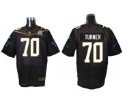 Wholesale Cheap Nike Panthers #70 Trai Turner Black 2016 Pro Bowl Men's Stitched NFL Elite Jersey