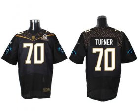 Wholesale Cheap Nike Panthers #70 Trai Turner Black 2016 Pro Bowl Men\'s Stitched NFL Elite Jersey