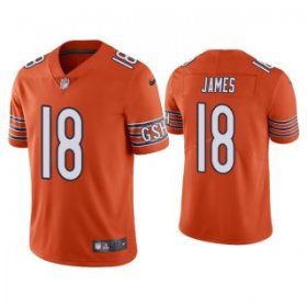 Wholesale Cheap Men\'s Orange Chicago Bears #18 Jesse James Vapor untouchable Limited Stitched Jersey