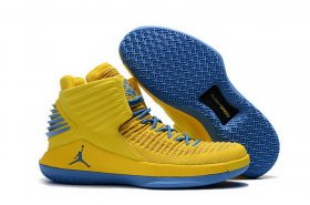 Wholesale Cheap Air Jordan XXXII Retro Shoes Yellow/blue