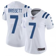 Wholesale Cheap Nike Colts #7 Jacoby Brissett White Women's Stitched NFL Vapor Untouchable Limited Jersey