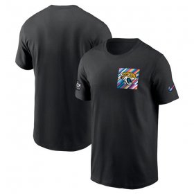 Wholesale Cheap Men\'s Jacksonville Jaguars Black 2023 Crucial Catch Sideline Tri-Blend T-Shirt