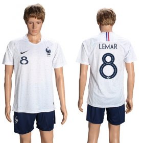 Wholesale Cheap France #8 Lemar Away Soccer Country Jersey