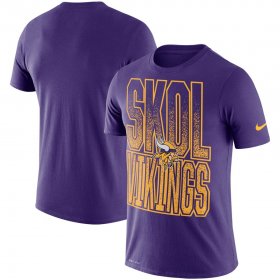 Wholesale Cheap Minnesota Vikings Nike Local Verbiage Performance T-Shirt Purple