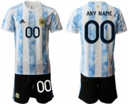 Wholesale Cheap Men 2020-2021 Season National team Argentina home white customized Soccer Jersey