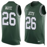 Wholesale Cheap Nike Jets #26 Marcus Maye Green Team Color Men's Stitched NFL Limited Tank Top Jersey