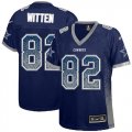 Wholesale Cheap Nike Cowboys #82 Jason Witten Navy Blue Team Color Women's Stitched NFL Elite Drift Fashion Jersey