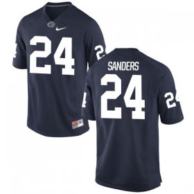 Wholesale Cheap Men\'s Penn State Nittany Lions #24 Miles Sanders Navy Blue College Football Stitched Nike NCAA Jersey