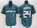Wholesale Cheap Men's Seattle Mariners #24 Ken Griffey Teal 2023 All Star Cool Base Stitched Jersey