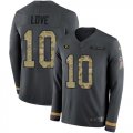 Wholesale Cheap Nike Packers #10 Jordan Love Anthracite Salute to Service Youth Stitched NFL Limited Therma Long Sleeve Jersey