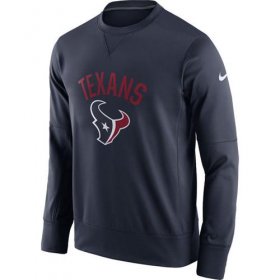 Wholesale Cheap Men\'s Houston Texans Nike Navy Sideline Circuit Performance Sweatshirt