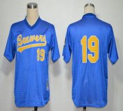 Wholesale Cheap Mitchell And Ness 1991 Brewers #19 Robin Yount Blue Stitched MLB Jersey