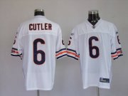 Wholesale Cheap Bears #6 Jay Cutler White Stitched NFL Jersey