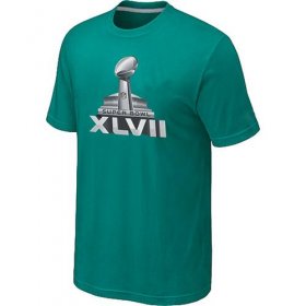 Wholesale Cheap NFL Super Bowl XLVII Logo T-Shirt Green