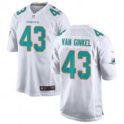 Wholesale Cheap Men Miami Dolphins #43 Andrew Van Ginkel White Stitched Football Jersey
