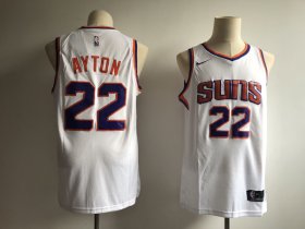 Wholesale Cheap Men\'s Phoenix Suns #22 Deandre Ayton White Nike Swingman Stitched NBA Jersey