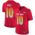 Wholesale Cheap Nike Chiefs #10 Tyreek Hill Red Men's Stitched NFL Limited AFC 2018 Pro Bowl Jersey