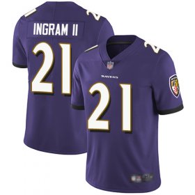 Wholesale Cheap Nike Ravens #21 Mark Ingram II Purple Team Color Men\'s Stitched NFL Vapor Untouchable Limited Jersey