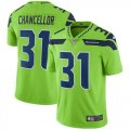 Wholesale Cheap Nike Seahawks #31 Kam Chancellor Green Men's Stitched NFL Limited Rush Jersey