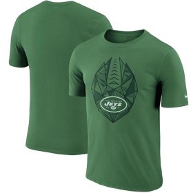 Wholesale Cheap Men\'s New York Jets Nike Green Fan Gear Icon Performance T-Shirt