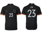 Wholesale Cheap Men 2020-2021 European Cup Germany away aaa version black 23 Adidas Soccer Jersey