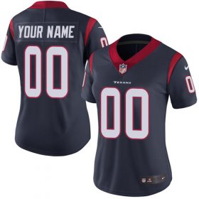 Wholesale Cheap Nike Houston Texans Customized Navy Blue Team Color Stitched Vapor Untouchable Limited Women\'s NFL Jersey