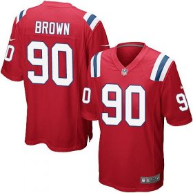 Wholesale Cheap Nike Patriots #90 Malcom Brown Red Alternate Youth Stitched NFL Elite Jersey