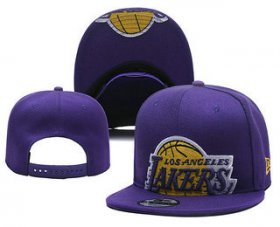 Wholesale Cheap Men\'s Los Angeles Lakers Snapback Ajustable Cap Hat 3