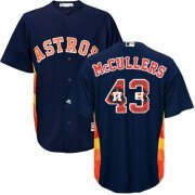 Wholesale Cheap Astros #43 Lance McCullers Navy Blue Team Logo Fashion Stitched MLB Jersey