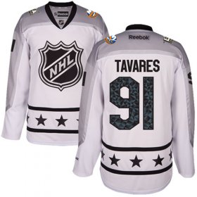 Wholesale Cheap Islanders #91 John Tavares White 2017 All-Star Metropolitan Division Stitched NHL Jersey