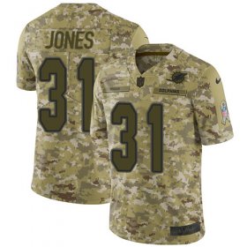 Wholesale Cheap Nike Dolphins #31 Byron Jones Camo Men\'s Stitched NFL Limited 2018 Salute To Service Jersey