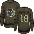 Wholesale Cheap Adidas Islanders #18 Anthony Beauvillier Green Salute to Service Stitched Youth NHL Jersey