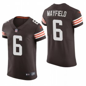 Cheap Cleveland Browns #6 Baker Mayfield Nike Men\'s Brwon Team Color Men\'s Stitched NFL 2020 Vapor Untouchable Elite Jersey