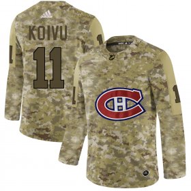 Wholesale Cheap Adidas Canadiens #11 Saku Koivu Camo Authentic Stitched NHL Jersey