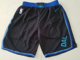 Wholesale Cheap Men Nike Dallas Mavericks Black NBA Swingman City Edition Shorts