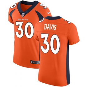Wholesale Cheap Nike Broncos #30 Terrell Davis Orange Team Color Men\'s Stitched NFL Vapor Untouchable Elite Jersey