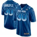 Wholesale Cheap Nike Rams #30 Todd Gurley II Royal Men's Stitched NFL Limited NFC 2019 Pro Bowl Jersey