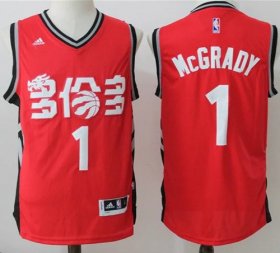 Wholesale Cheap Men\'s Toronto Raptors #1 Tracy McGrady Red Chinese Stitched 2017 NBA Revolution 30 Swingman Jersey