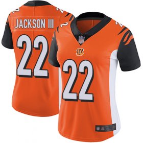Wholesale Cheap Nike Bengals #22 William Jackson III Orange Alternate Women\'s Stitched NFL Vapor Untouchable Limited Jersey