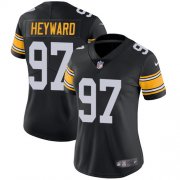 Wholesale Cheap Nike Steelers #97 Cameron Heyward Black Alternate Women's Stitched NFL Vapor Untouchable Limited Jersey
