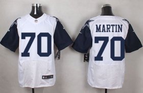 Wholesale Cheap Nike Cowboys #70 Zack Martin White Men\'s Stitched NFL Elite Rush Jersey