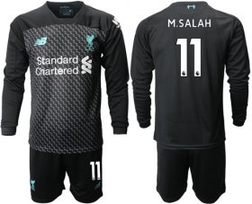 Wholesale Cheap Liverpool #11 M.Salah Third Long Sleeves Soccer Club Jersey
