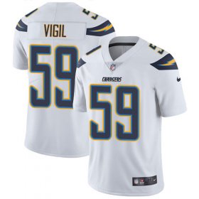 Wholesale Cheap Nike Chargers #59 Nick Vigil White Men\'s Stitched NFL Vapor Untouchable Limited Jersey
