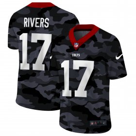 Cheap Indianapolis Colts #17 Philip Rivers Men\'s Nike 2020 Black CAMO Vapor Untouchable Limited Stitched NFL Jersey