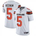 Wholesale Cheap Nike Browns #5 Case Keenum White Men's Stitched NFL Vapor Untouchable Limited Jersey